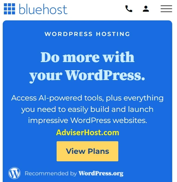 استضافة بلوهوست ووردبريس 2